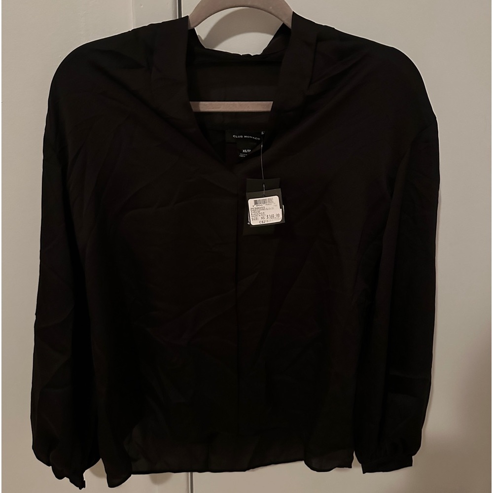 Brand new Club Monaco black blouse